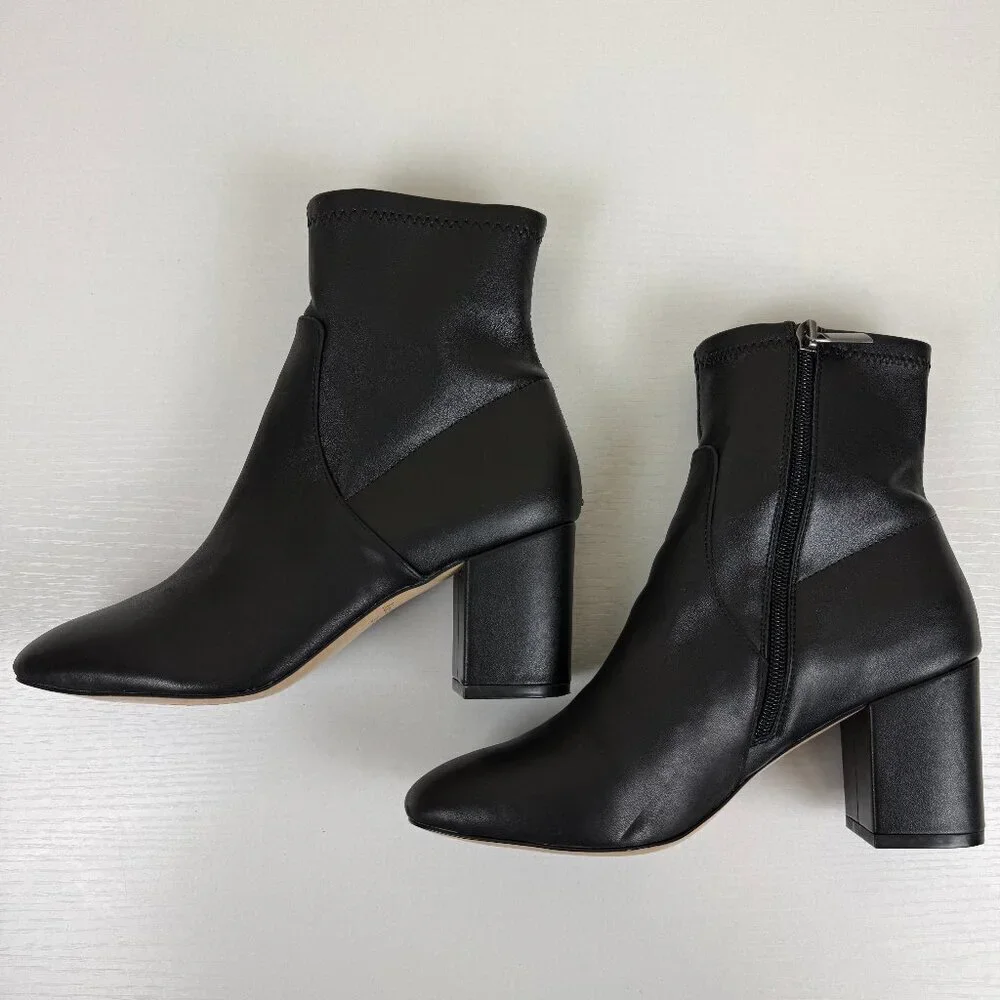 EUC Abercrombie & Fitch Vivianne Black Soft Leather Ankle Boots